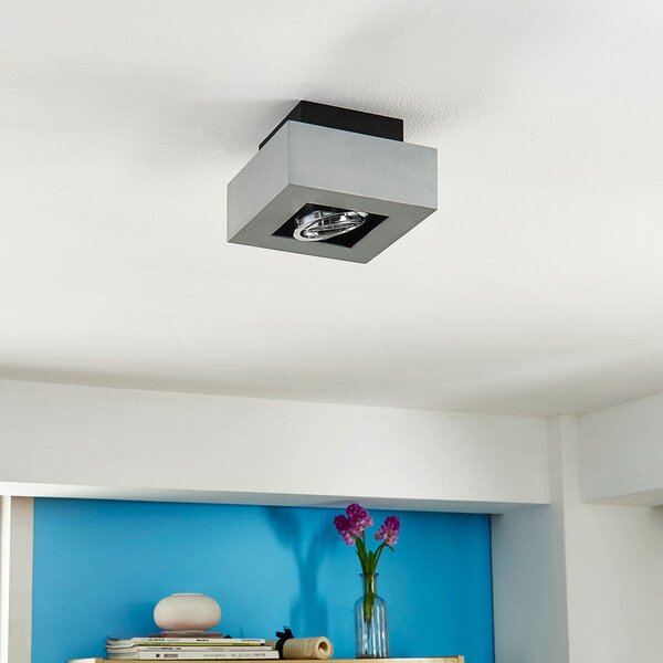 Stropní Lampa Arcchio, VINCE, stmívatelné, Šedá, Chodba, Hliník, Moderní