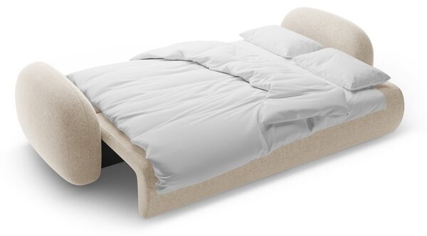 Béžová žinylková rozkládací/s úložným prostorem pohovka 262 cm Tonale – Cosmopolitan Design