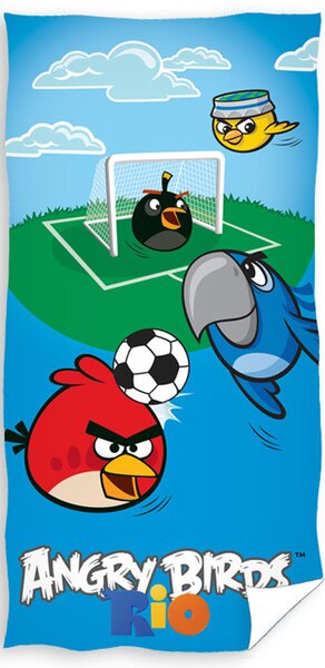 Carbotex Dětská osuška Angry Birds Fotbal