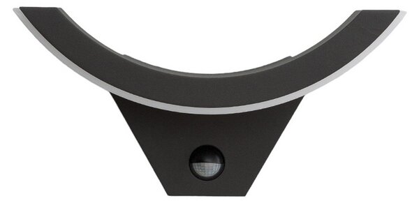 Venkovní svítidla Lucande, Half, Černá, Balkon, Hliník, Moderní