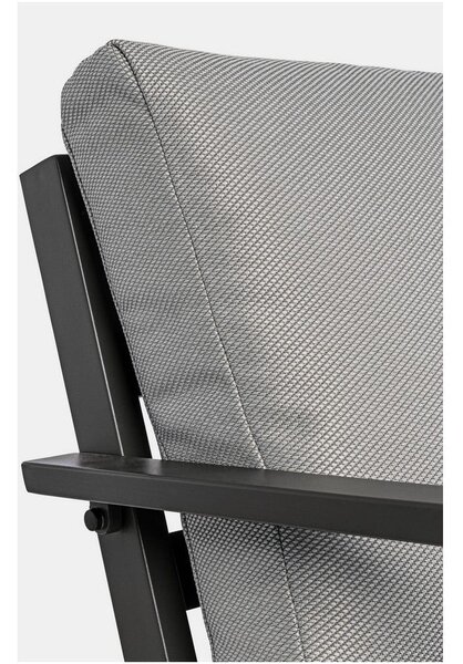 Šedý hliníkový zahradní lounge set pro 4 Harley – Bizzotto