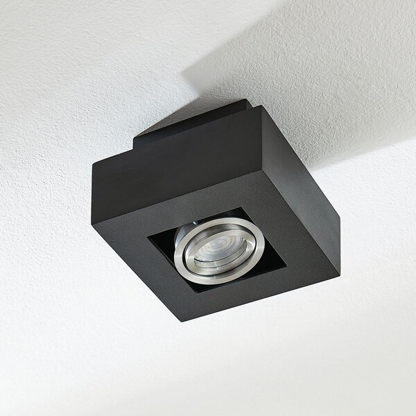Stropní Lampa Arcchio, VINCE, stmívatelné, Černá, Chodba, Hliník, Moderní