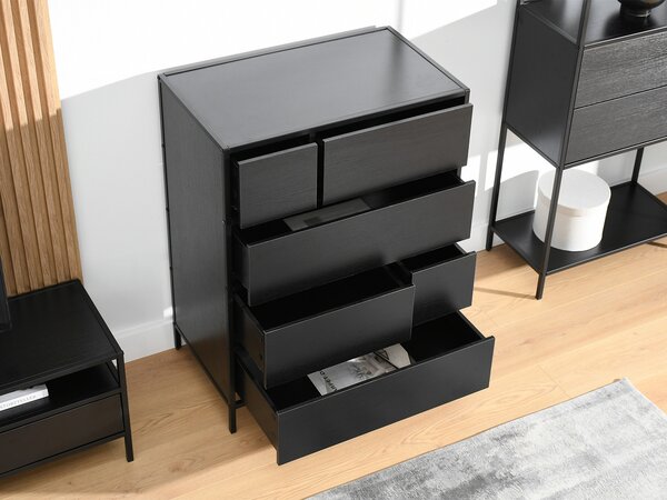 Komoda Samboan (černá). Akce -10%