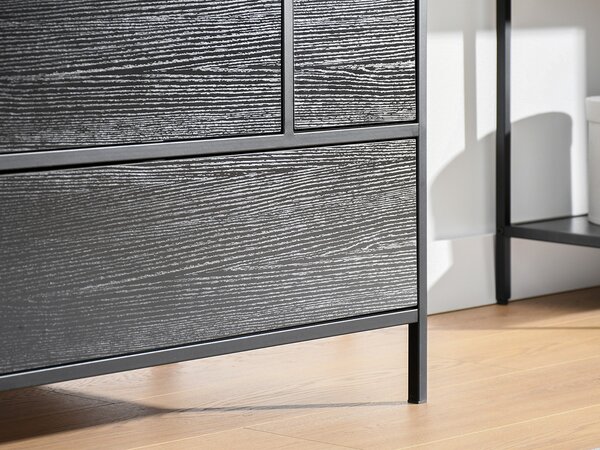 Komoda Samboan (černá). Akce -10%