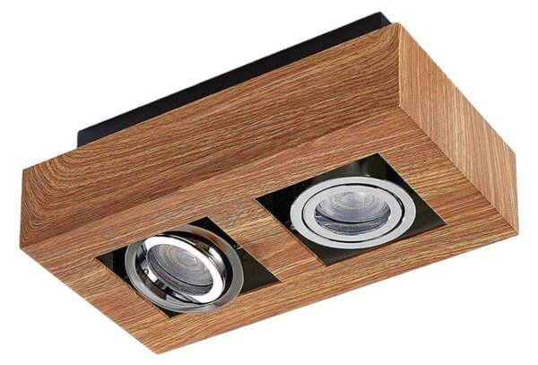 Stropní Lampa Arcchio, Vince, stmívatelné, Dřevo, Chodba, Hliník, Moderní