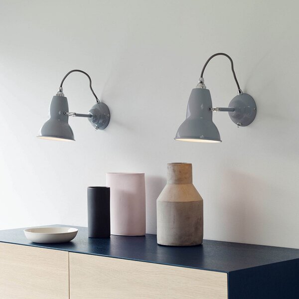 Nástěnná Svítidla Anglepoise, Original 1227, Šedá, Obývací pokoj, Kov, Industriální design