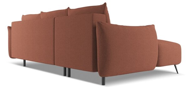 Růžová rohová pohovka (levý roh) Malie – Makamii