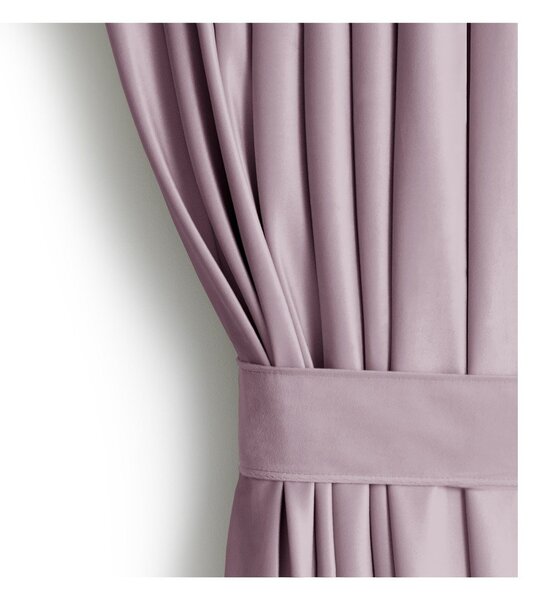 Světle růžový sametový dimout závěs 140x245 cm Eyelets – Restilo