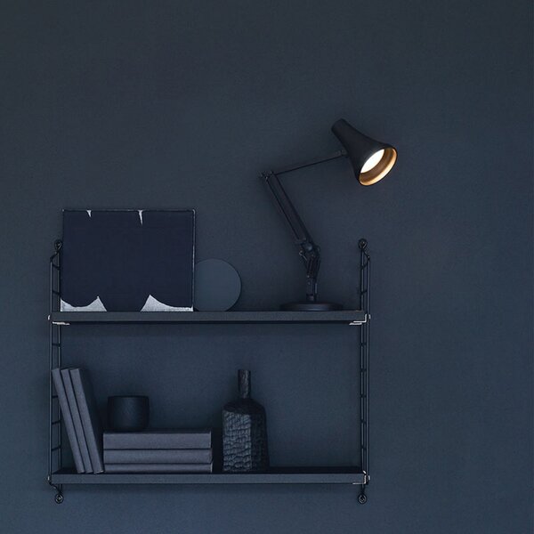 Stolní lampa Anglepoise, 90 Mini Mini, stmívatelné, Černá, Pracovna, Kov, Industriální design