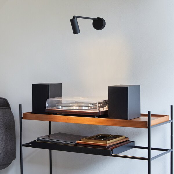 Stropní Lampa LOOM DESIGN, Iris, stmívatelné, Černá, Obývací pokoj, Hliník, Moderní
