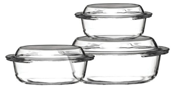 Skleněné zapékací mísy v sadě 3 ks 21x24 cm Ovenlove – Premier Housewares