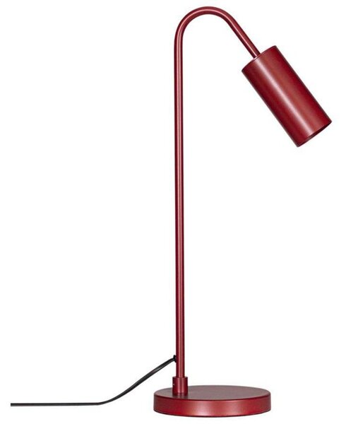 Stolní lampa By Rydéns, Curve, Červená, Obývací pokoj, Kov, Moderní