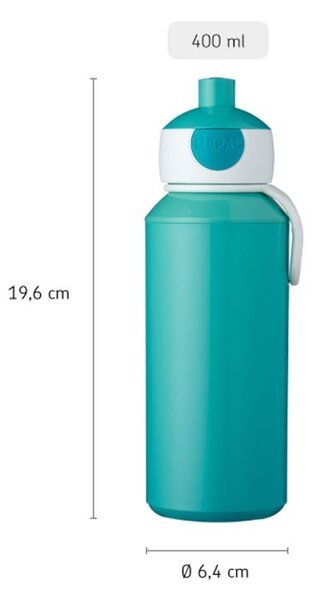 Dětská láhev na vodu s pítkem Campus, 400ml, Mepal, námořník