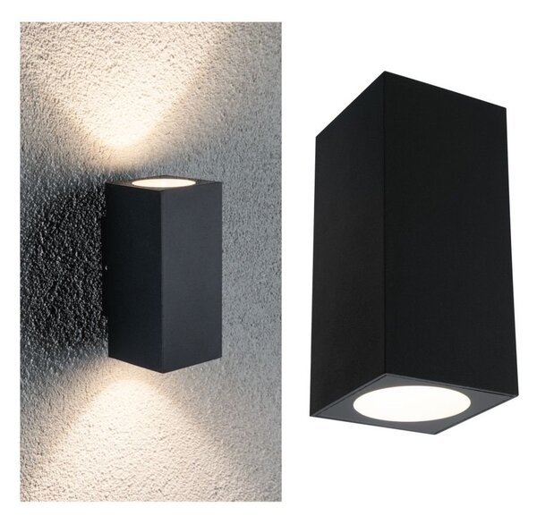 P 94328 Venkovní nástěnné svítidlo Flame 2x2,8W IP44 3.000K antracit 230V - PAULMANN