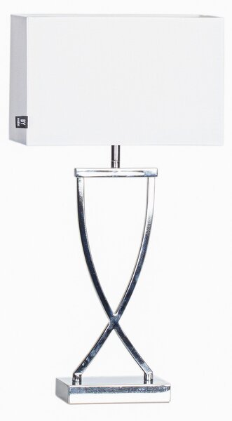 Stolní lampa By Rydéns, Omega, Metalická, Obývací pokoj, Tkanina / Textil, Moderní