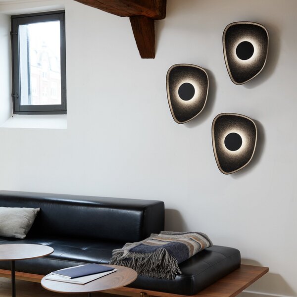 Nástěnná Svítidla LOOM DESIGN, Cozy, Černá, Obývací pokoj, Tkanina / Textil, Moderní
