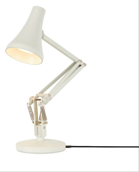 Stolní lampa Anglepoise, 90 Mini Mini, stmívatelné, Bílá, Pracovna, Kov, Industriální design