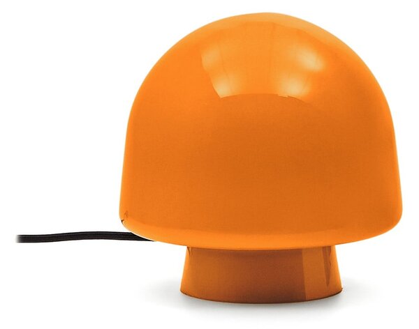 Oranžová stolní lampa se skleněným stínidlem (výška 20 cm) Reig – Kave Home