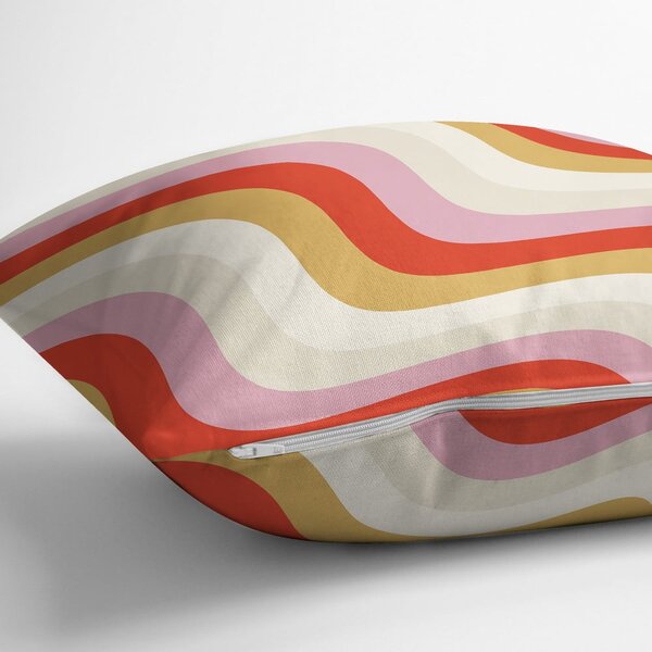 Povlak na polštář 43x43 cm Creamy Raspberry Swirl – Mila Home