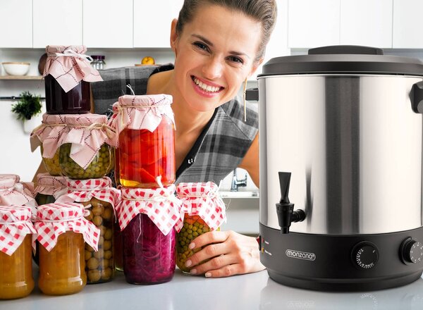 FurniGO Zavařovací hrnec s časovačem 28L