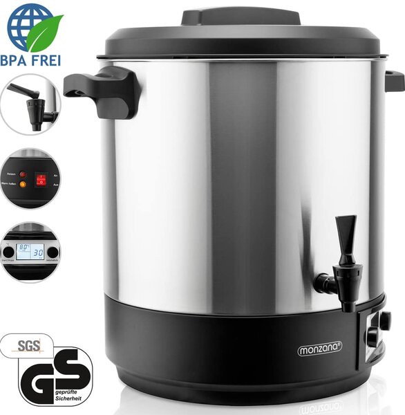 FurniGO Zavařovací hrnec s LCD displejem 28L
