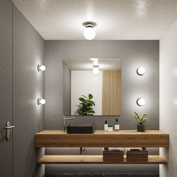 Stropní Lampa Paulmann, Gove, stmívatelné, Metalická, Obývací pokoj, Sklo, Moderní