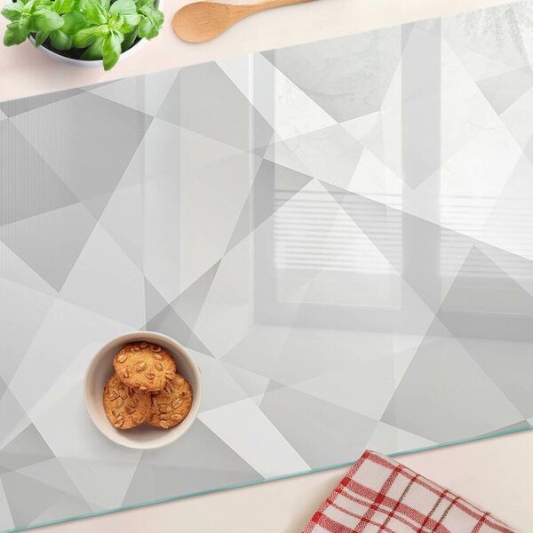 Skleněná krájecí deska Geometrie v odstínech šedé ddk-nr-wm-00005921