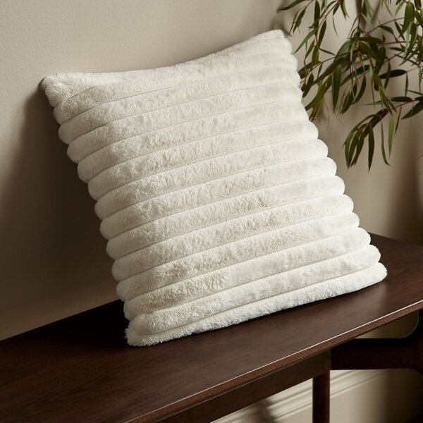 Dekorační polštář z mikroplyše 45x45 cm Cosy Ribbed – Catherine Lansfield