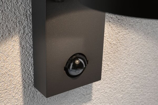 P 94453 Venkovní nástěnné svítidlo Capea antracit IP44 6W 230V teplá bílá pohybové čidlo - PAULMANN