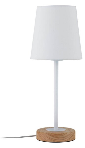 Stolní lampa Paulmann, Stellan, Bílá, Obývací pokoj, Tkanina / Textil, Moderní