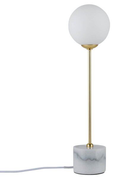 Stolní lampa Paulmann, Moa, Bílá, Obývací pokoj, Kámen, Moderní