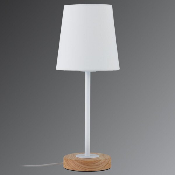 Stolní lampa Paulmann, Stellan, Bílá, Obývací pokoj, Tkanina / Textil, Moderní