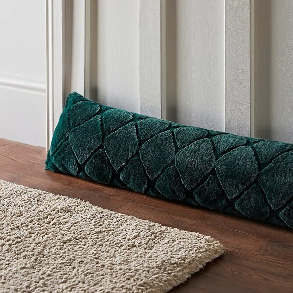 Tmavě zelená ochrana proti průvanu 20x90 cm Cosy Diamond – Catherine Lansfield