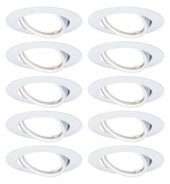 P 93400 Vestavné svítidlo LED Base kruhové max. 10x10W GU10 bílá - PAULMANN