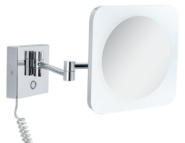 P 78933 HomeSpa LED kosmetické zrcadlo Jora 3-násobné zvětšení IP44 chrom/bílá/zrcadlo 3,3W měnitelná bílá - PAULMANN