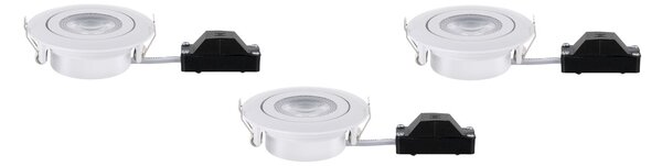 P 93388 Vestavné svítidlo kruhové 3.000K 3x6W 230V bílá mat výklopné - PAULMANN