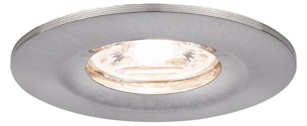 P 94300 LED vestavné svítidlo Nova mini nevýklopné IP44 1x4W 2.700K kov kartáčovaný 230V - PAULMANN