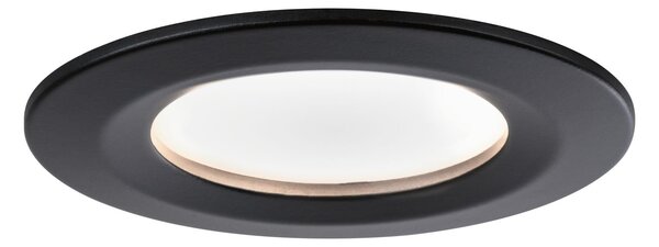 P 94474 LED vestavné svítidlo Nova kruhové 3x6,5W černá/mat nevýklopné 3-krokové-stmívatelné 3ks sada - PAULMANN