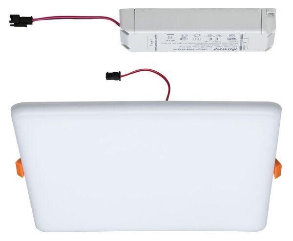 P 93062 LED vestavné svítidlo Veluna VariFit IP44 3-krokové-stmívatelné hranaté 215x215mm 21W 3.000K satén - PAULMANN