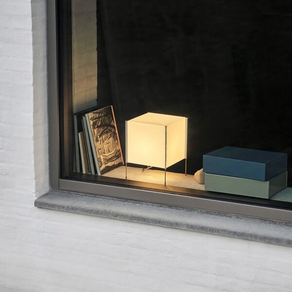 Stolní lampa HAY, Paper Cube, Bílá, Obývací pokoj, Plast, Design
