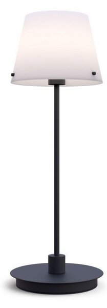 Stolní lampa Herstal, Černá, Obývací pokoj, Kov
