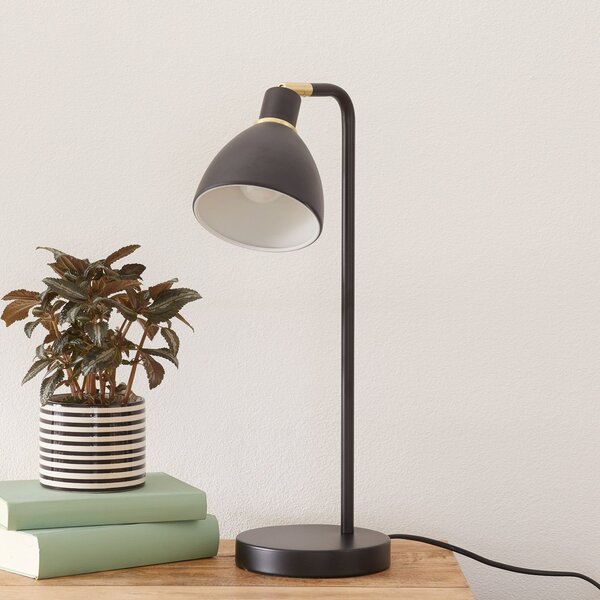 Stolní lampa Nordlux, Ray, Černá, Obývací pokoj, Kov, Moderní
