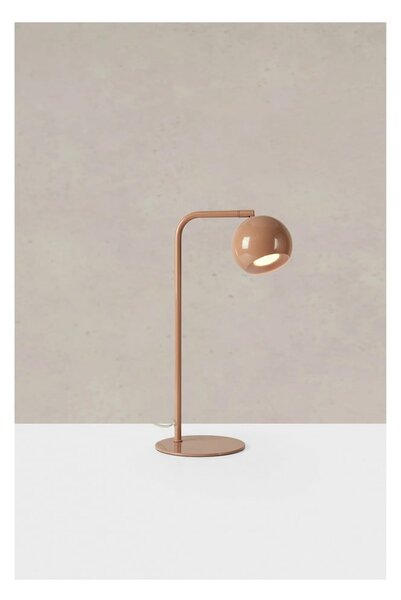 Hnědá stolní lampa s kovovým stínidlem (výška 39,5 cm) Pop – Markslöjd