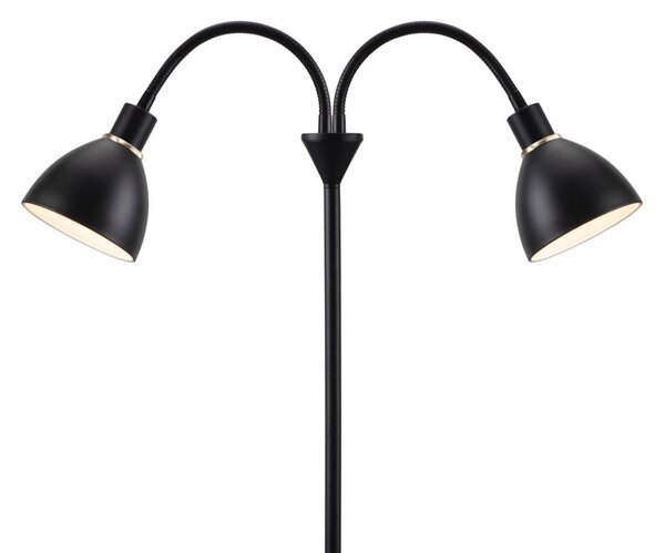 Stojací Lampa Nordlux, Ray, Černá, Obývací pokoj, Kov, Moderní
