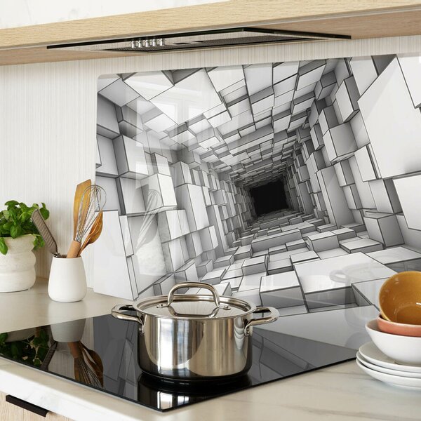 Krájecí prkénko skleněné 3D krychlové bludiště ddk-nr-wm-00005931