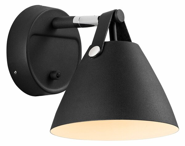 Nástěnná Svítidla DFTP by Nordlux, Strap, Černá, Obývací pokoj, Kov, Moderní