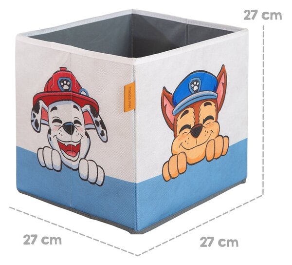 Látkové dětské organizéry na hračky v sadě 2 ks 27x27x27 cm Paw Patrol – Roba