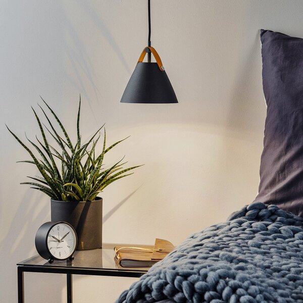 Závěsná svítidlo DFTP by Nordlux, Strap, stmívatelné, Černá, Obývací pokoj, Kov, Moderní