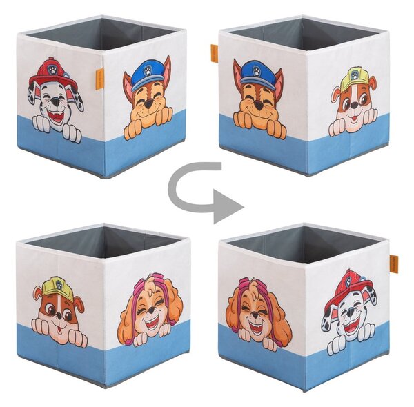 Látkové dětské organizéry na hračky v sadě 2 ks 27x27x27 cm Paw Patrol – Roba