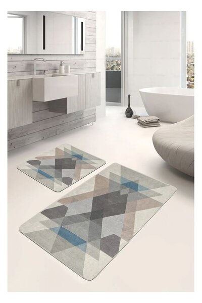 Sametové koupelnové předložky v sadě 2 ks 60x100 cm – Mila Home